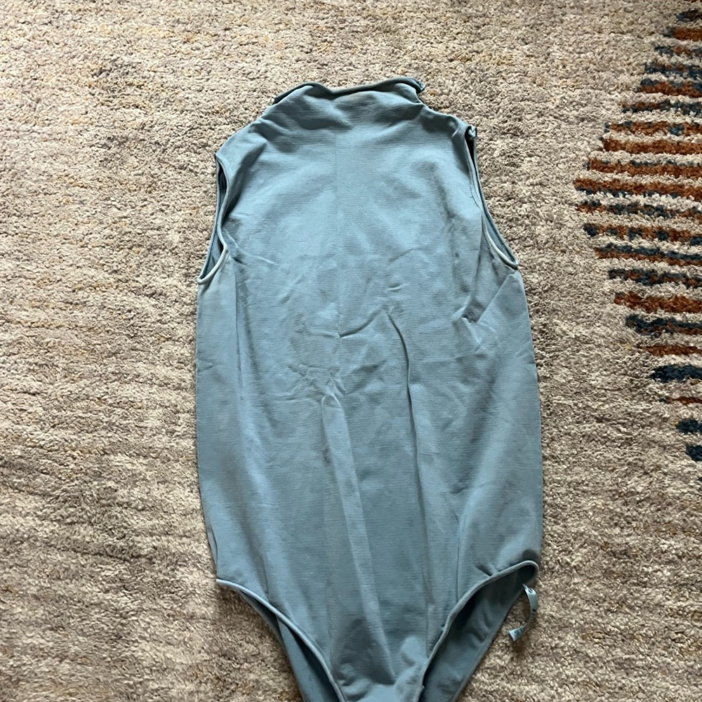 SKIMS Sleeveless Blue Bodysuit